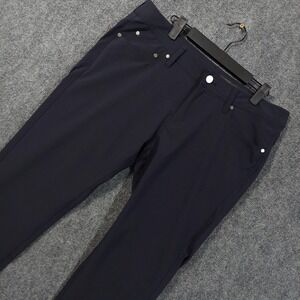 J. Hilburn Pants Mens 34x30 Navy 5-Pocket Stretch‎ Performance Tech Chino Flex